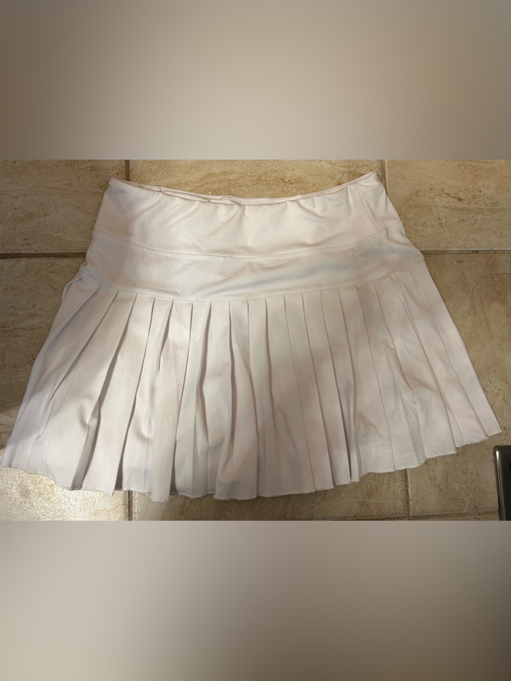White Pleated Women's Mini Tennis Skirt - Classic Tennis Style With Safety Short